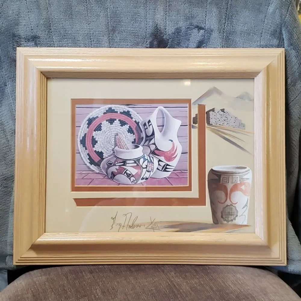 Southwestern Navajo Art Framed Print by Greg Anderson